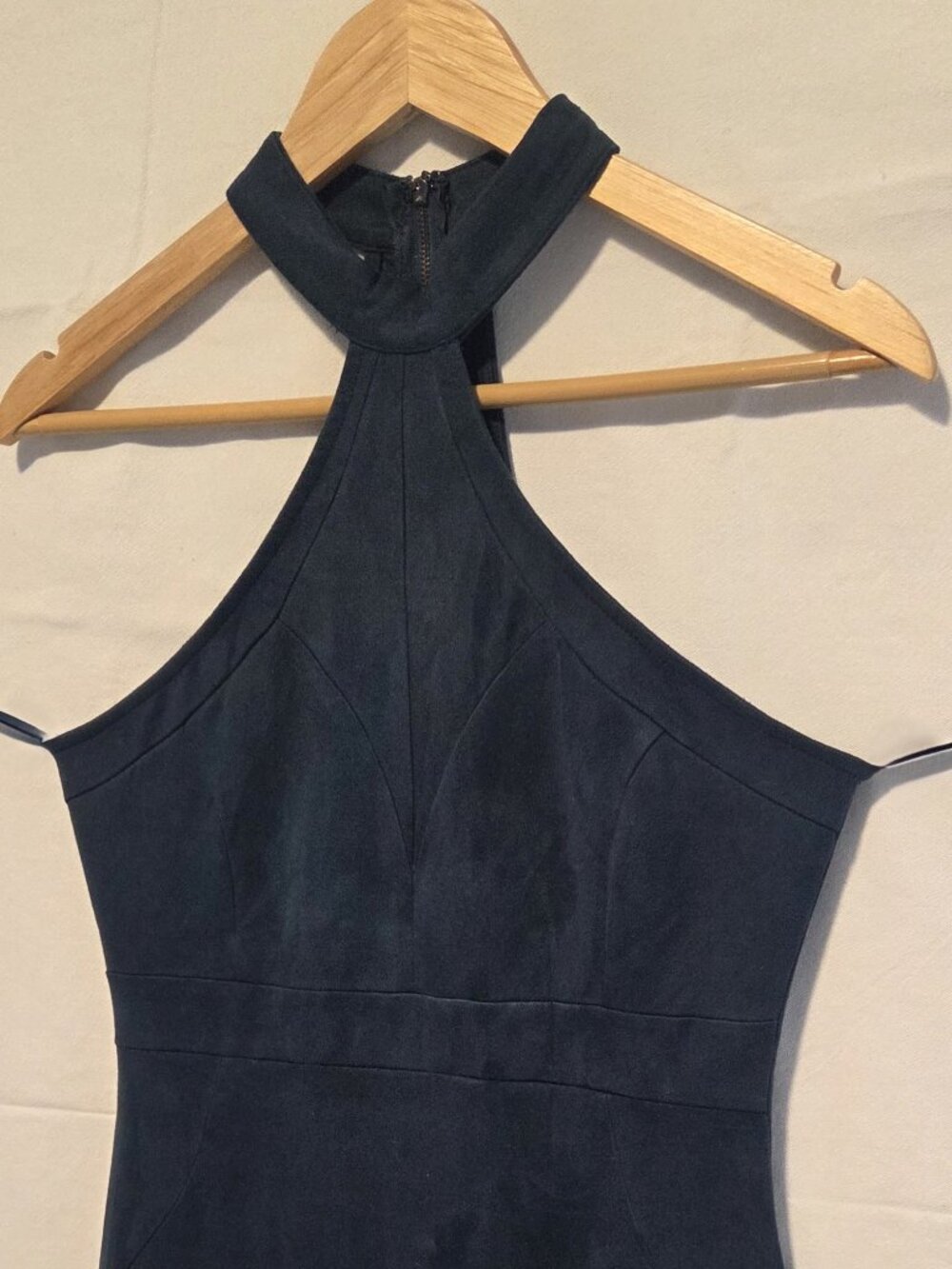 Windsor Halter Top Women’s Dress Small/Med Teal Green soft micro-fiber – bodycon